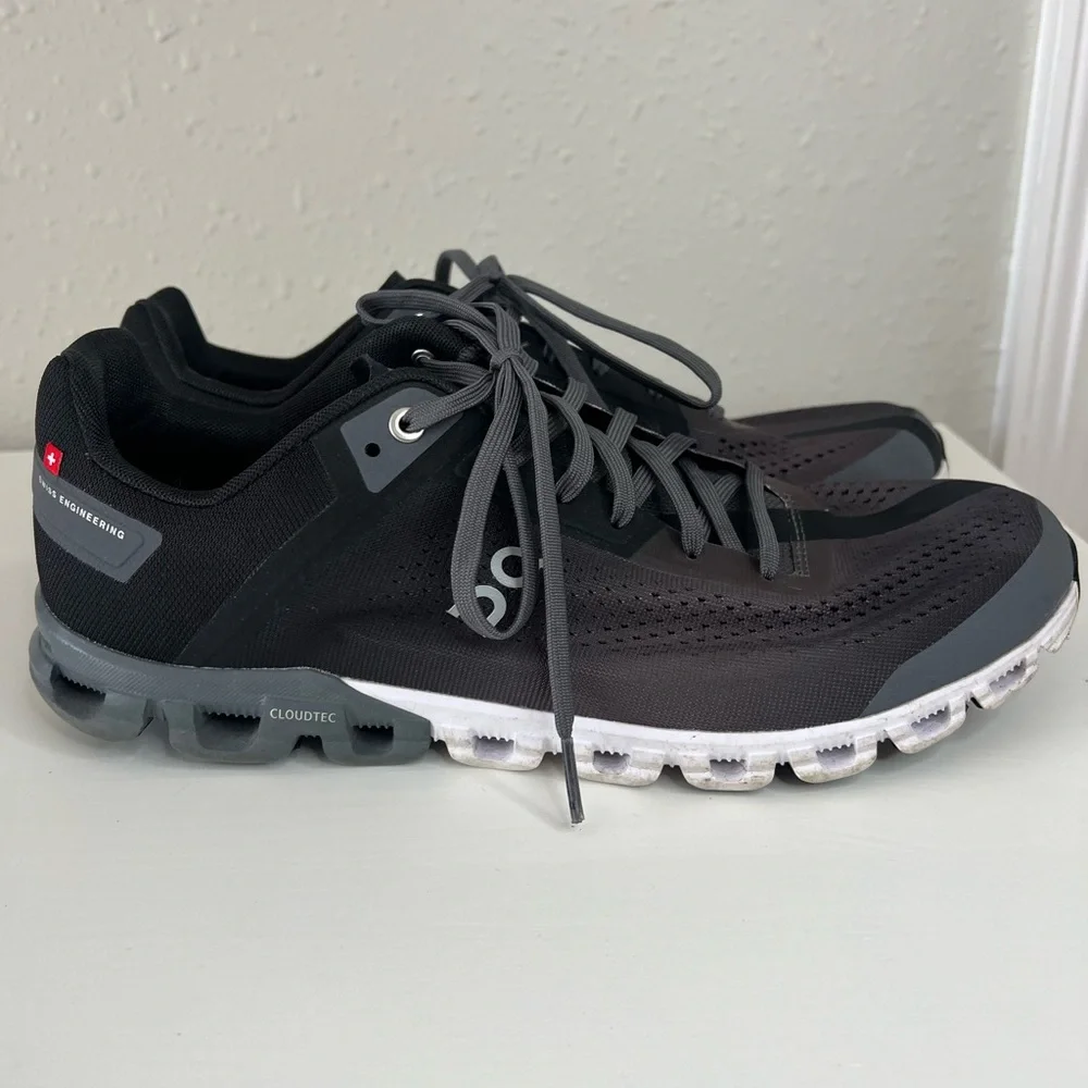 On Running Black and Gray Sneakers - Picture 3 of 6